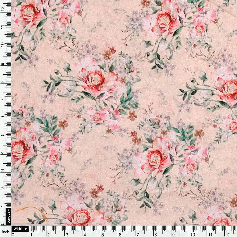 Beautiful Seamless Red Poppy Flower Digital Printed Fabric - Pure Cotton – pco 0 ta08506 108 beautiful seamless red poppy flower digital printed fabric pure cotton 4