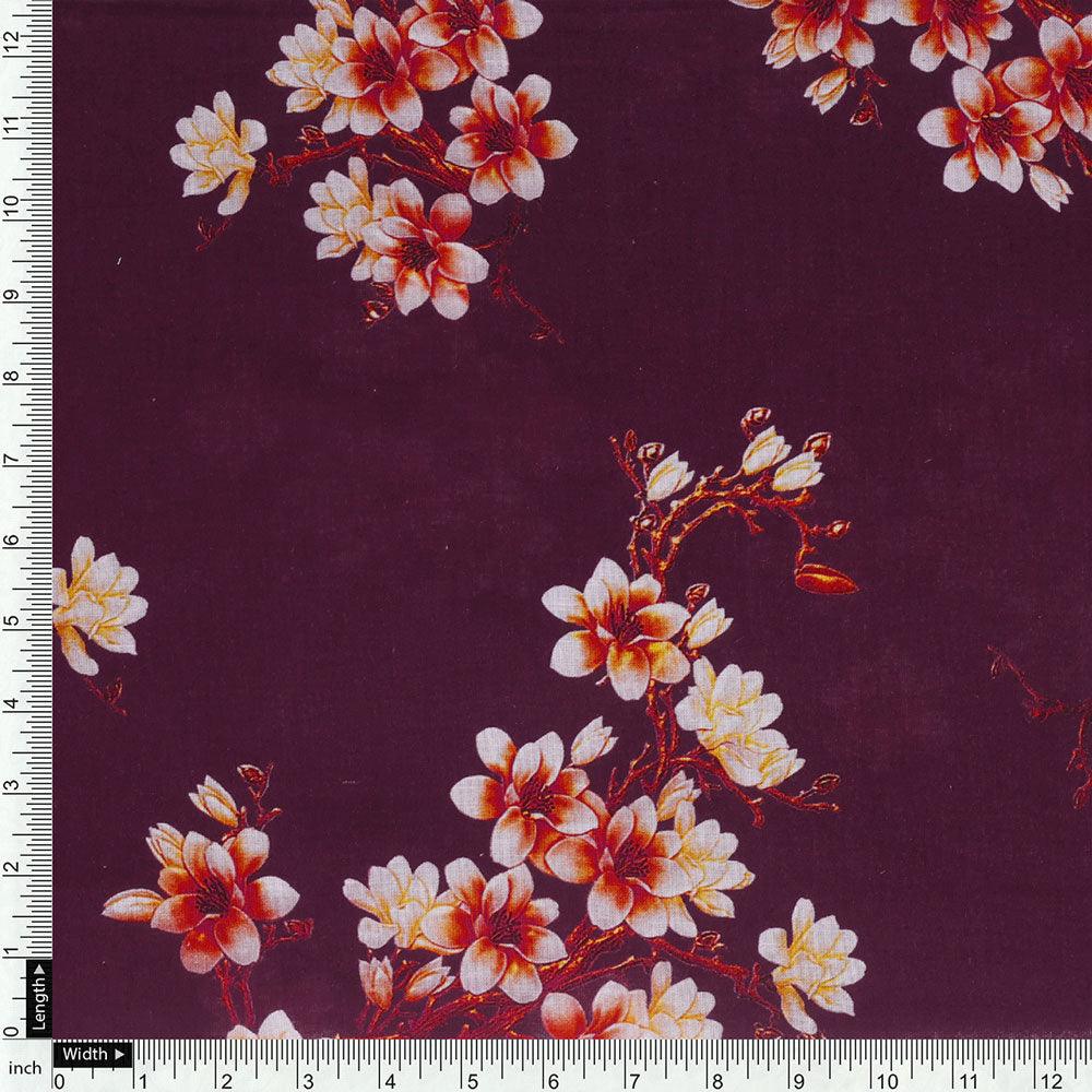 Attractive Yellow Lily Floral Flower Digital Printed Fabric - Pure Cotton – pco 0 ta08510d 108 attractive yellow lily floral flower digital printed fabric pure cotton 4