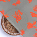 Tulips Roses With Orange Colour Digital Printed Fabric - Pure Cotton – pco 0 ta08519 108 tulips roses with orange colour digital printed fabric pure cotton 2