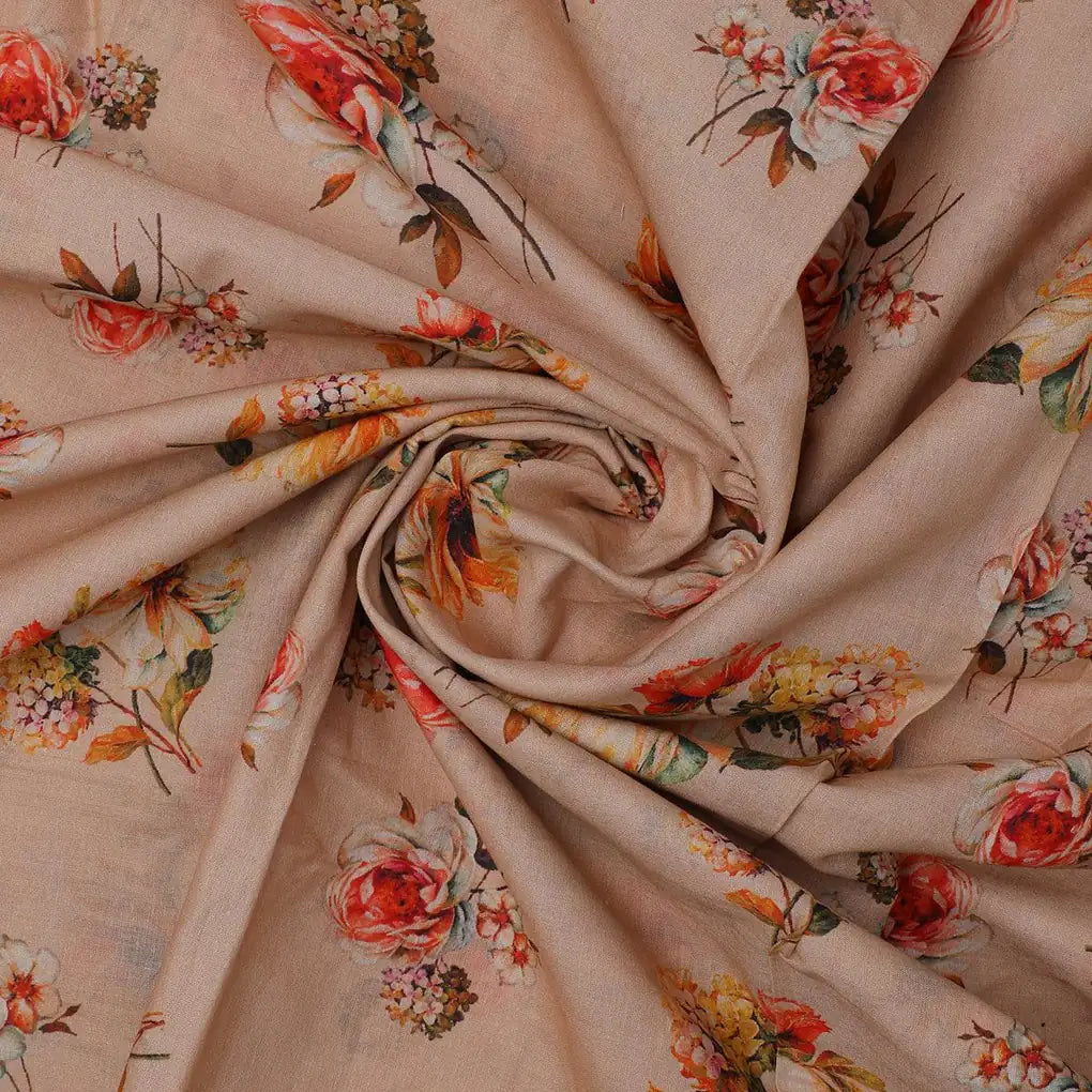 Hawaiian Zinnia Flower Roses Digital Printed Fabric - Pure Cotton – pco 0 ta08562p6 108 hawaiian zinnia flower roses digital printed fabric pure cotton 1