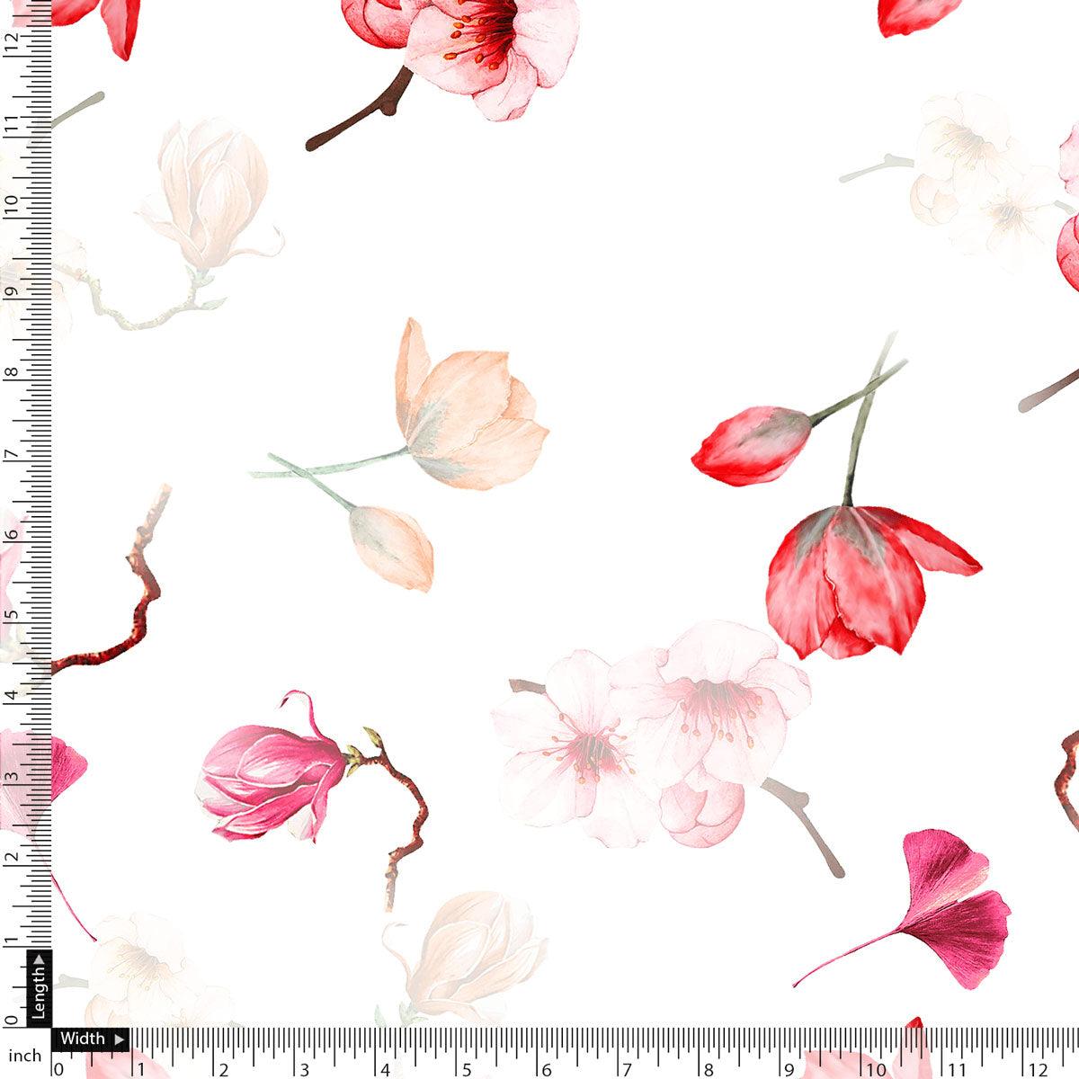Red Floral Printed Pure Cotton Fabric Material – pco 0 ta08648p13 108 red floral printed pure cotton fabric material 5