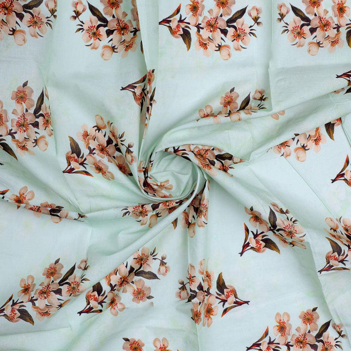Lovely Seamless Chintz Bunch Digital Printed Fabric - Pure Cotton - FAB VOGUE Studio®