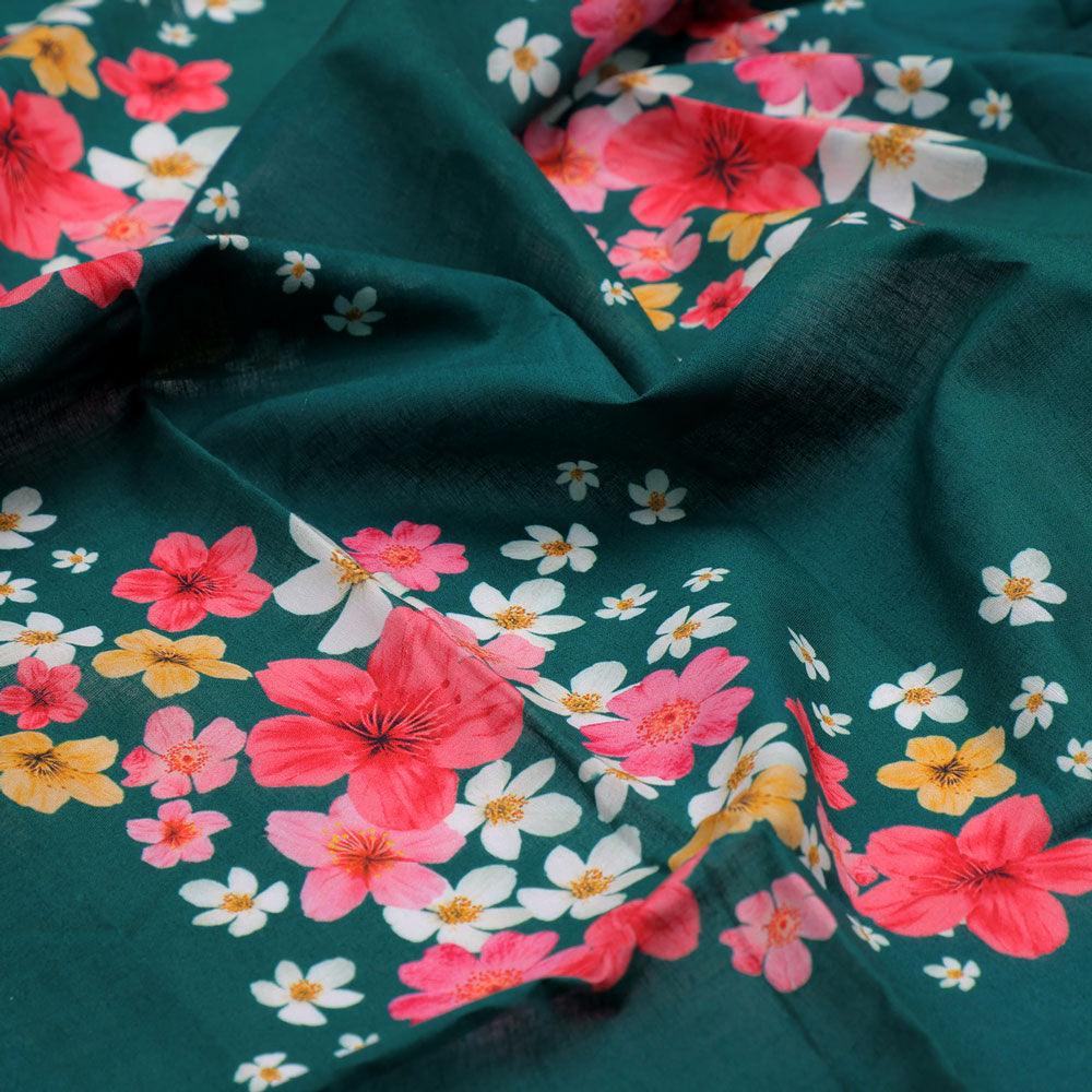 Hawaiian Tiny Colourful Chintz Digital Printed Fabric - Pure Cotton - FAB VOGUE Studio®
