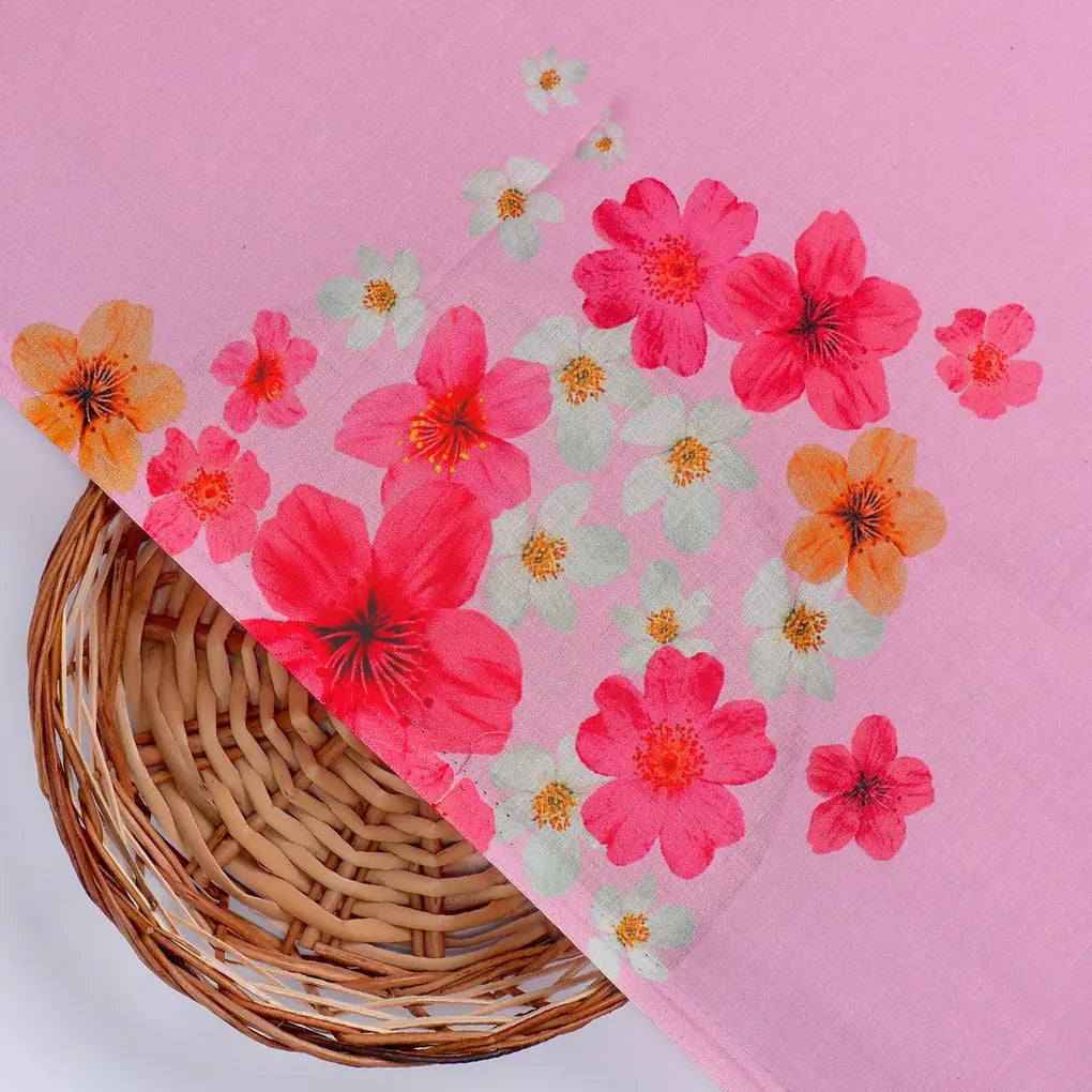 Lovely Pinkish Chintz Flower Digital Printed Fabric - Pure Cotton – pco 0 ta08746p2 108 lovely pinkish chintz flower digital printed fabric pure cotton 2