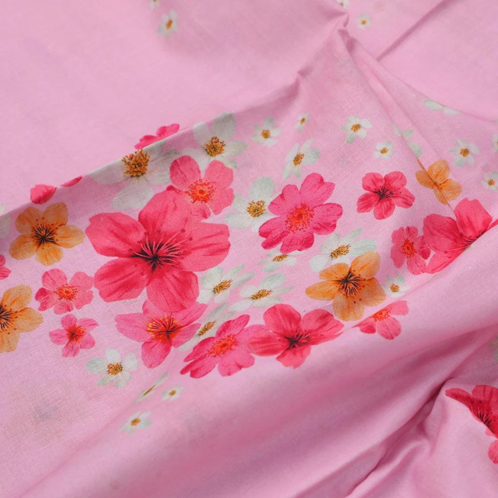 Lovely Pinkish Chintz Flower Digital Printed Fabric - Pure Cotton – pco 0 ta08746p2 108 lovely pinkish chintz flower digital printed fabric pure cotton 3