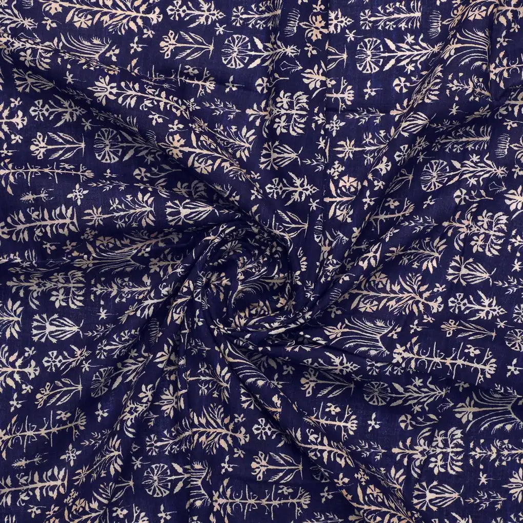 Decorative Floral Vintage Art Digital Printed Fabric - Pure Cotton – pco 0 ta08751 108 decorative floral vintage art digital printed fabric pure cotton 1