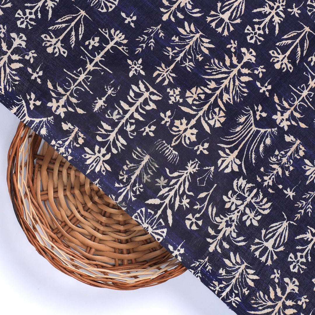 Decorative Floral Vintage Art Digital Printed Fabric - Pure Cotton - FAB VOGUE Studio®