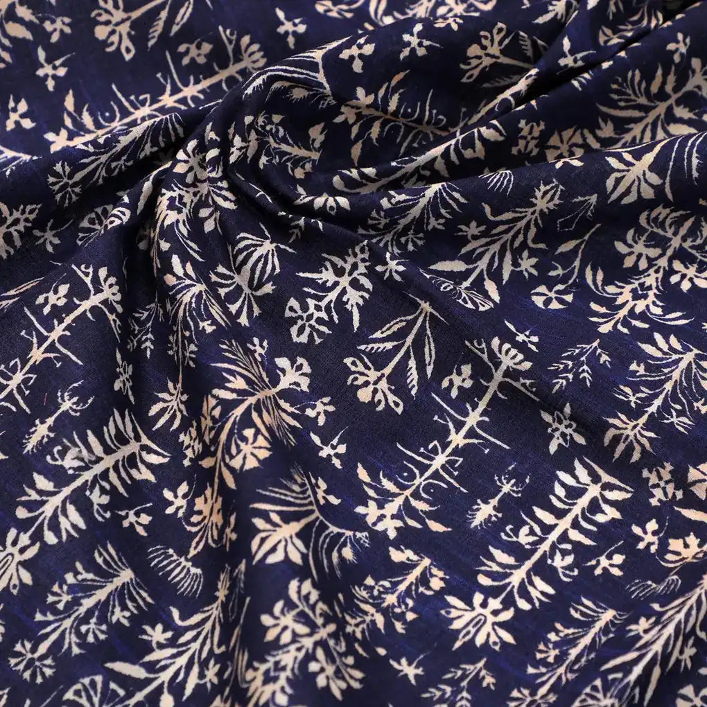 Decorative Floral Vintage Art Digital Printed Fabric - Pure Cotton – pco 0 ta08751 108 decorative floral vintage art digital printed fabric pure cotton 3