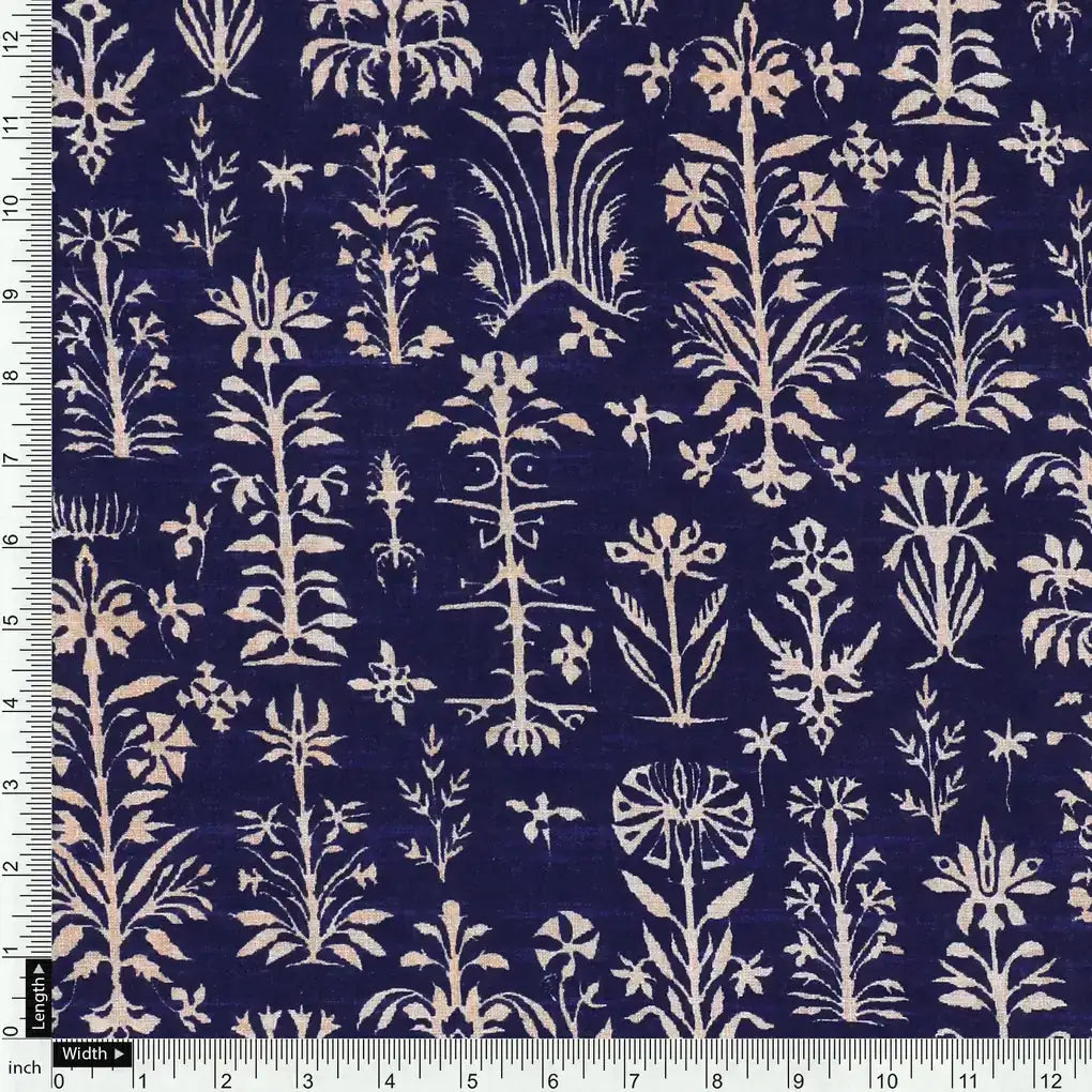 Decorative Floral Vintage Art Digital Printed Fabric - Pure Cotton – pco 0 ta08751 108 decorative floral vintage art digital printed fabric pure cotton 4