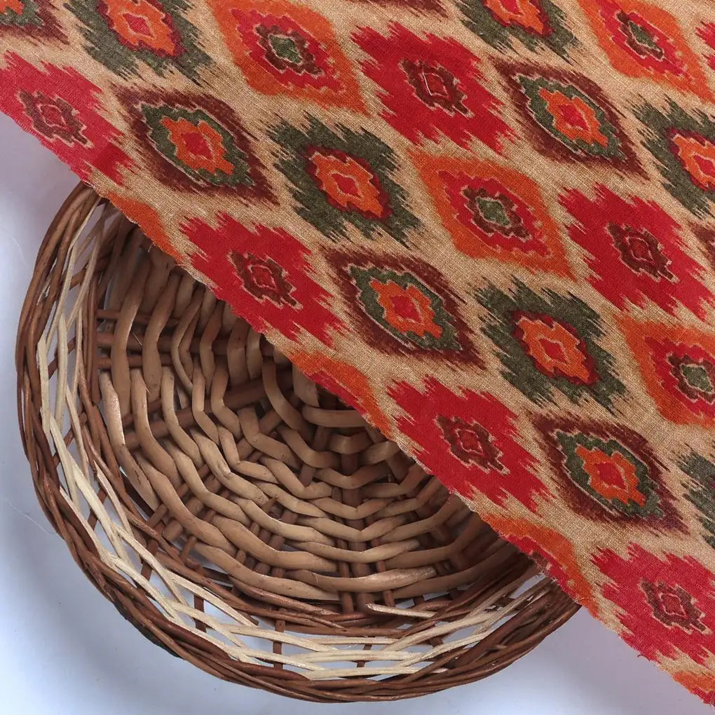 Seamless Pochampilli Patterns Digital Printed Fabric - Pure Cotton – pco 0 ta08752 108 seamless pochampilli patterns digital printed fabric pure cotton 2