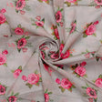 Pink Buttercup Flower Bunch Digital Printed Fabric - Pure Cotton – pco 0 ta08788 108 pink buttercup flower bunch digital printed fabric pure cotton 1