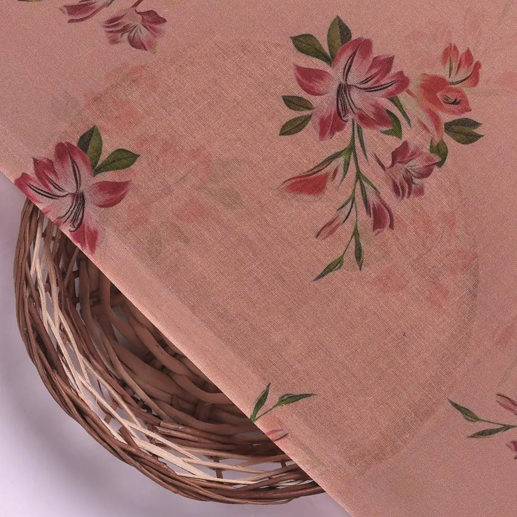 Lovely Pink Orchid Bunch Digital Printed Fabric - Pure Cotton – pco 0 ta08792 108 lovely pink orchid bunch digital printed fabric pure cotton 2