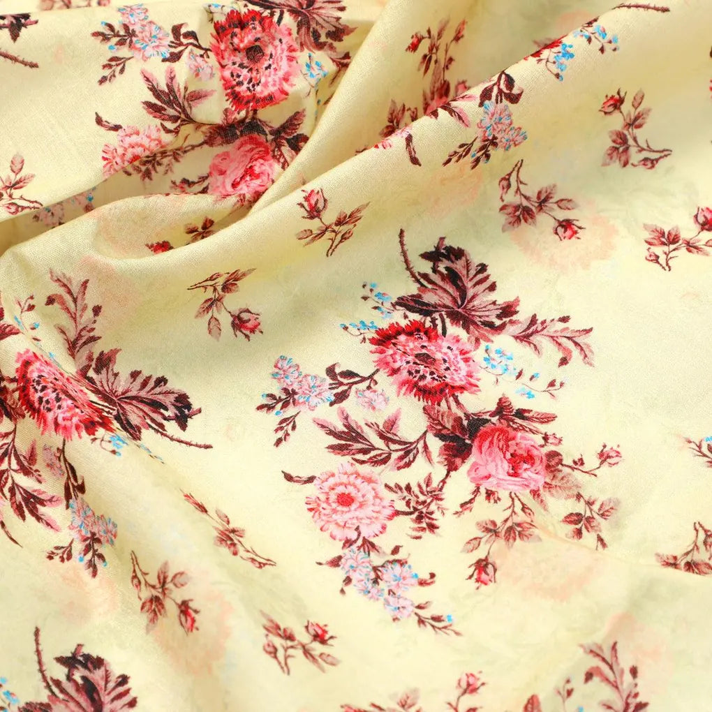 Chrysanthemum And Roses Bunch Digital Printed Fabric - Pure Cotton – pco 0 ta08795 108 chrysanthemum and roses bunch digital printed fabric pure cotton 3
