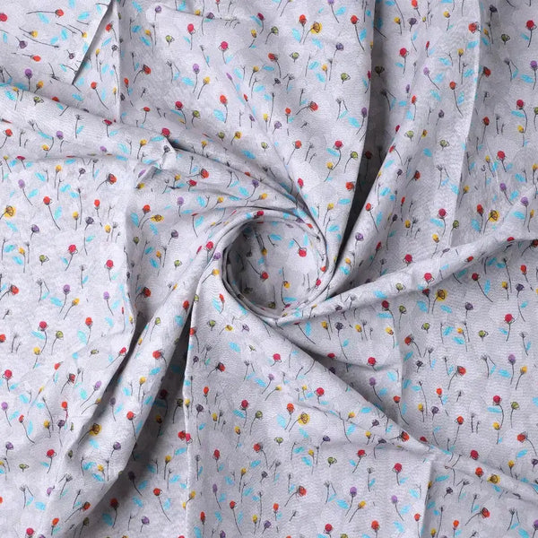 Colourful Flower Chintz With Small Leaves Digital Printed Fabric - Pure Cotton – pco 0 ta08798 108 colourful flower chintz with small leaves digital printed fabric pure cotton 1