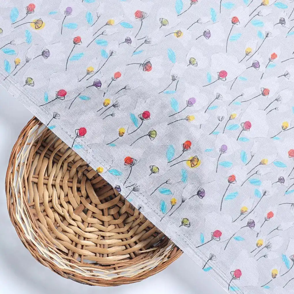 Colourful Flower Chintz With Small Leaves Digital Printed Fabric - Pure Cotton – pco 0 ta08798 108 colourful flower chintz with small leaves digital printed fabric pure cotton 2
