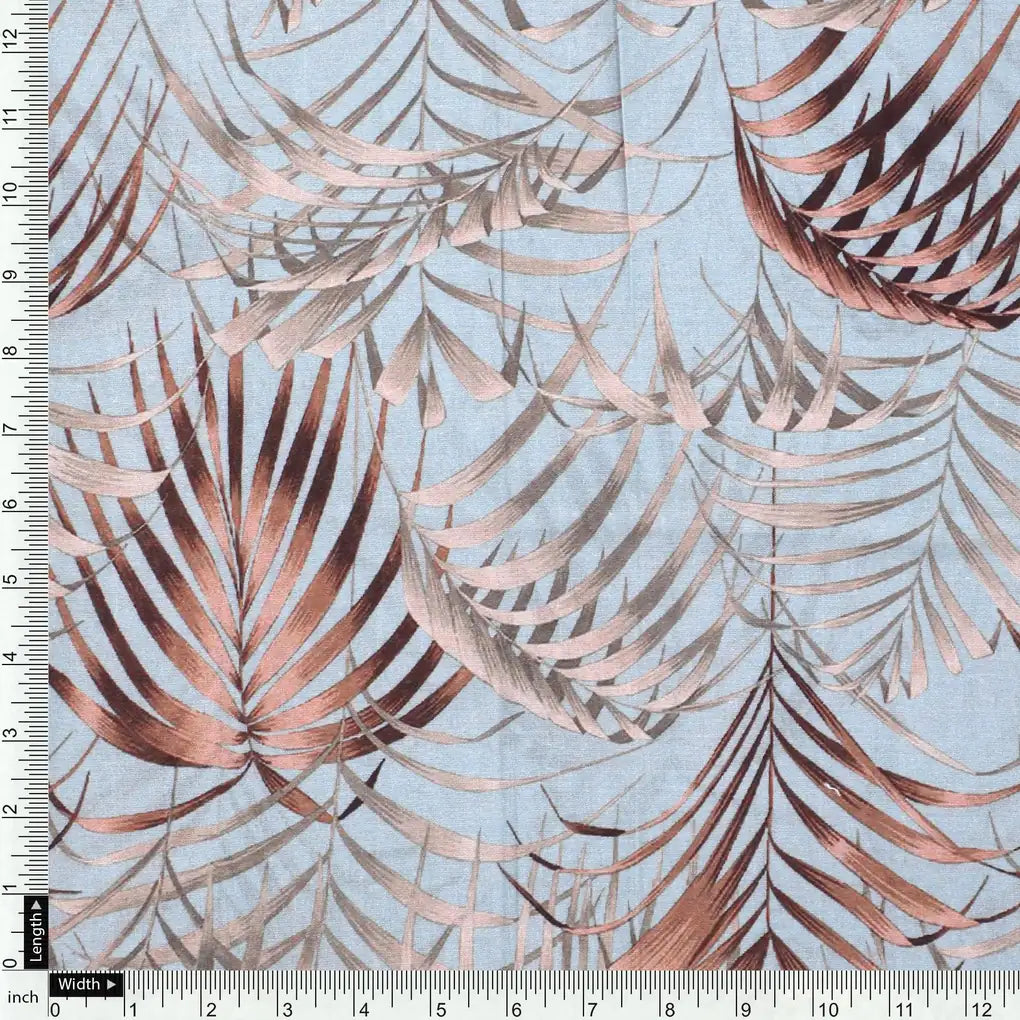 Tropical Garden Leaves Digital Printed Fabric - Pure Cotton – pco 0 ta08896 108 tropical garden leaves digital printed fabric pure cotton 4
