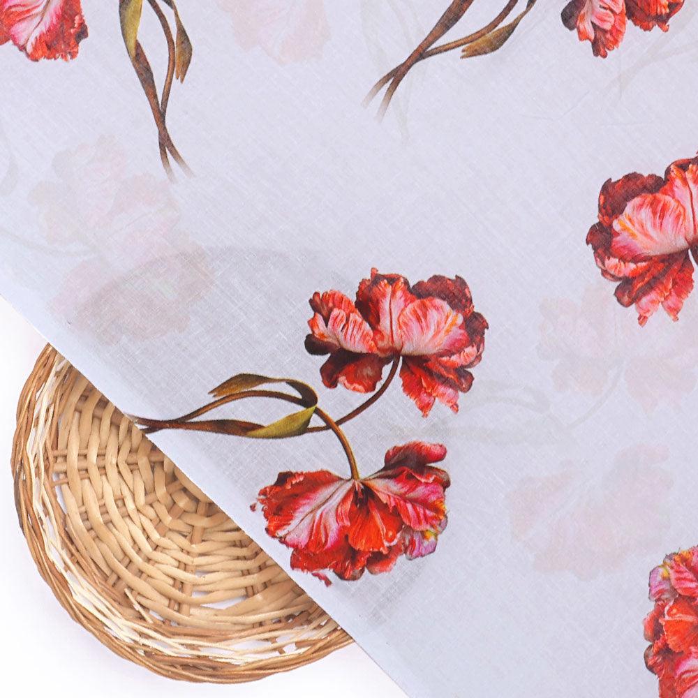 Dark Red Flower Printed Pure Cotton Fabric Material – pco 0 ta08946a2 108 dark red flower printed pure cotton fabric material 3