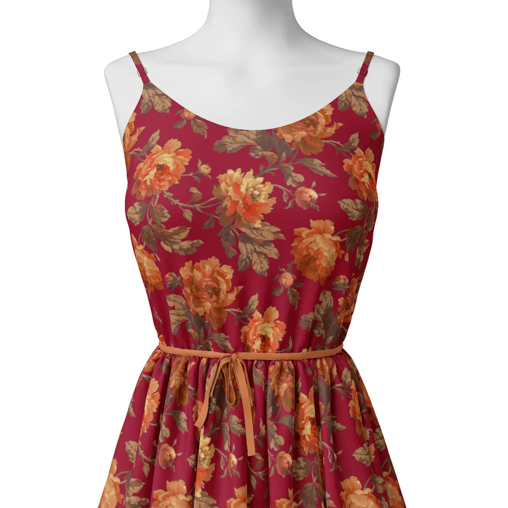 Saddlebrown Floral Pure Cotton Printed Fabric Material – pco 0 ta09294p8 108 saddlebrown floral pure cotton printed fabric material 2