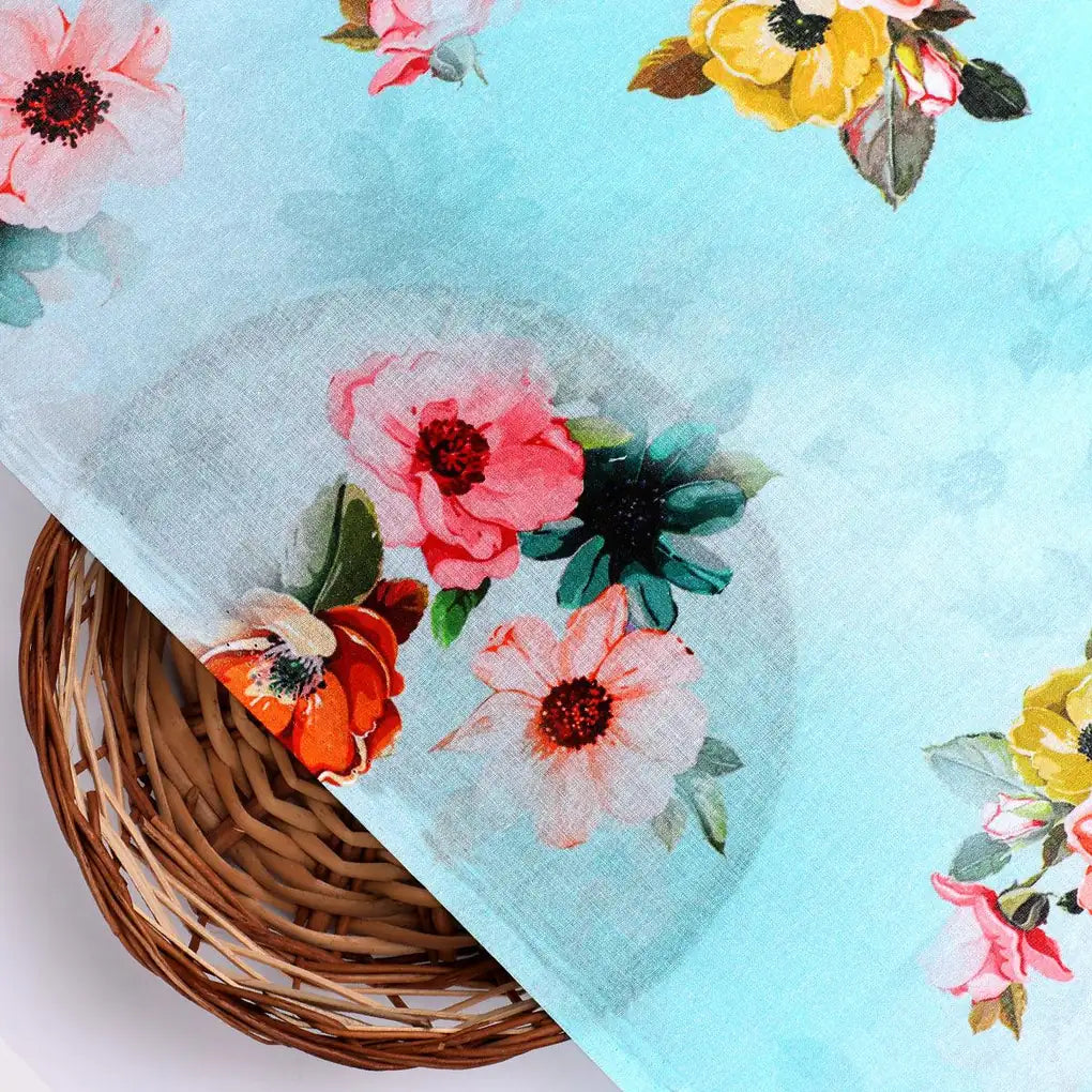 Baby Pink Floral Pure Cotton Printed Fabric Material – pco 0 ta09339p2 108 baby pink floral pure cotton printed fabric material 2