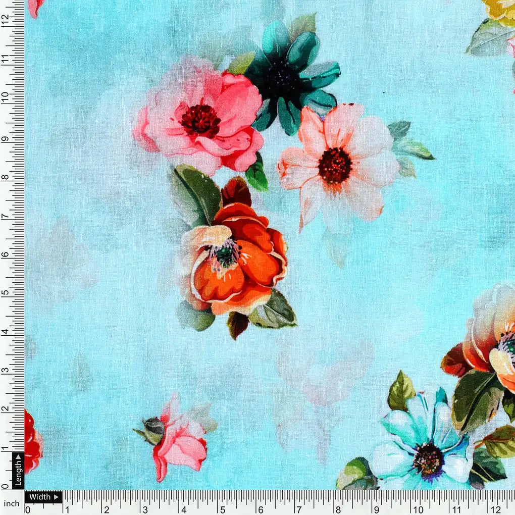 Baby Pink Floral Pure Cotton Printed Fabric Material – pco 0 ta09339p2 108 baby pink floral pure cotton printed fabric material 4