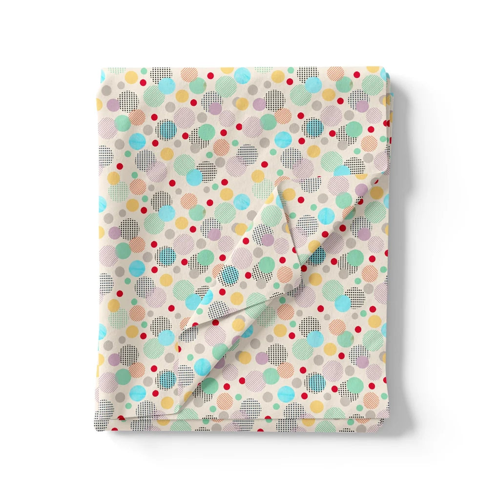 Tiny Bubble Lining With Multicolour Doted Circle Digital Printed Fabric - Pure Cotton – pco 0 ta09658a 108 tiny bubble lining with multicolour doted circle digital printed fabric pure cotton 3
