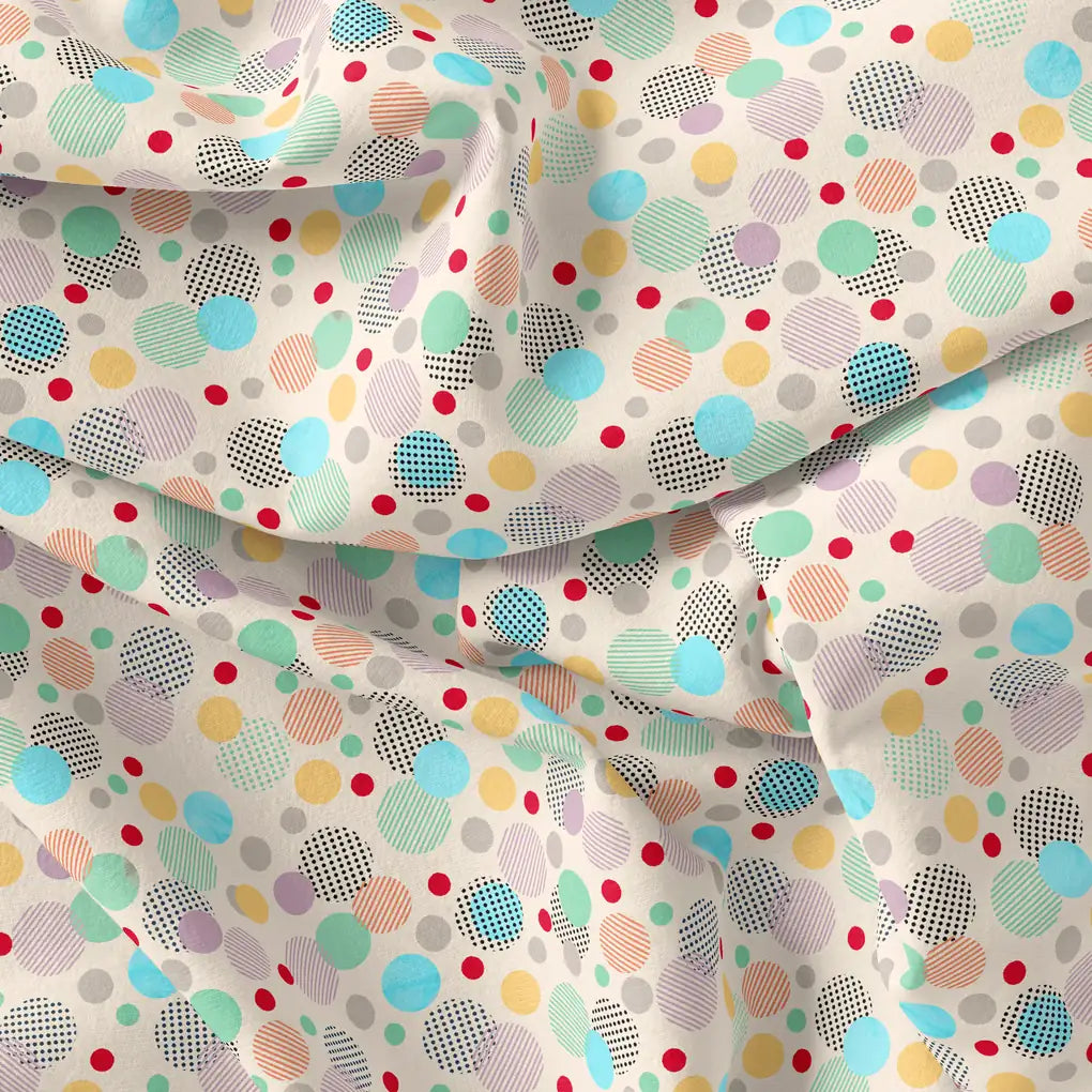 Tiny Bubble Lining With Multicolour Doted Circle Digital Printed Fabric - Pure Cotton – pco 0 ta09658a 108 tiny bubble lining with multicolour doted circle digital printed fabric pure cotton 4