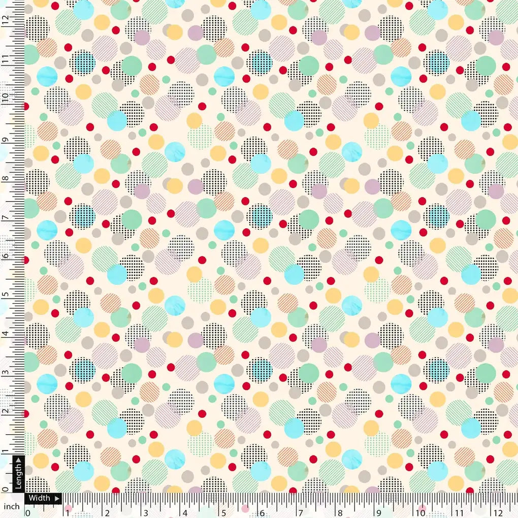 Tiny Bubble Lining With Multicolour Doted Circle Digital Printed Fabric - Pure Cotton – pco 0 ta09658a 108 tiny bubble lining with multicolour doted circle digital printed fabric pure cotton 5