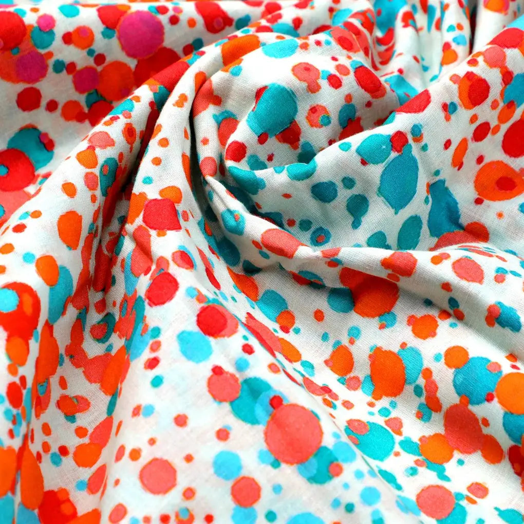 Spread Colour Of Rainbow Spot Digital Printed Fabric - Pure Cotton – pco 0 ta09660a 108 spread colour of rainbow spot digital printed fabric pure cotton 3
