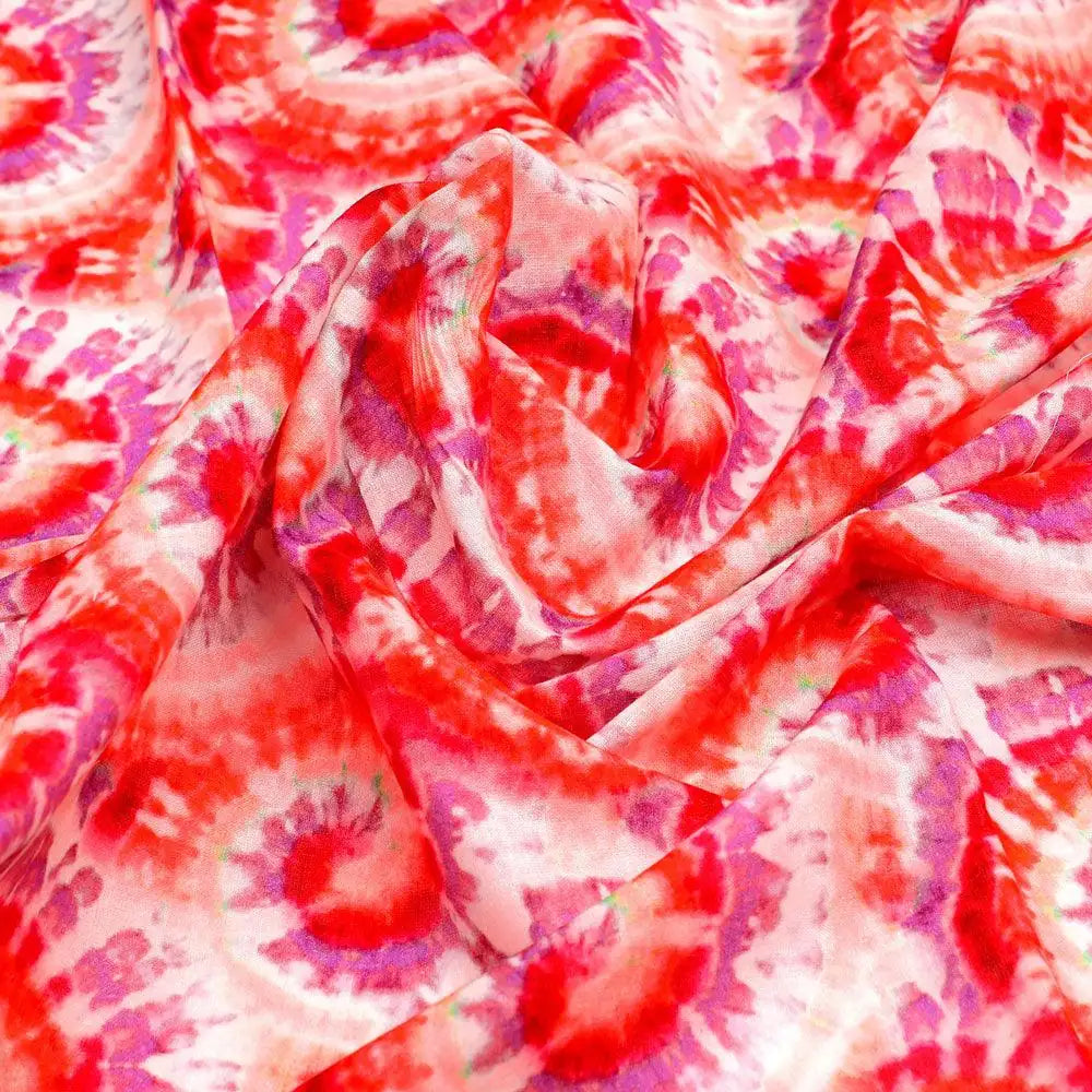 Multicolour Spiral Chain Tiny And Big Digital Printed Fabric - Pure Cotton – pco 0 ta09661 108 multicolour spiral chain tiny and big digital printed fabric pure cotton 3