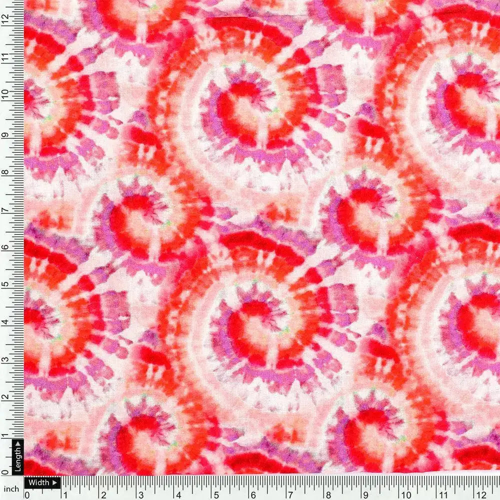 Multicolour Spiral Chain Tiny And Big Digital Printed Fabric - Pure Cotton – pco 0 ta09661 108 multicolour spiral chain tiny and big digital printed fabric pure cotton 4