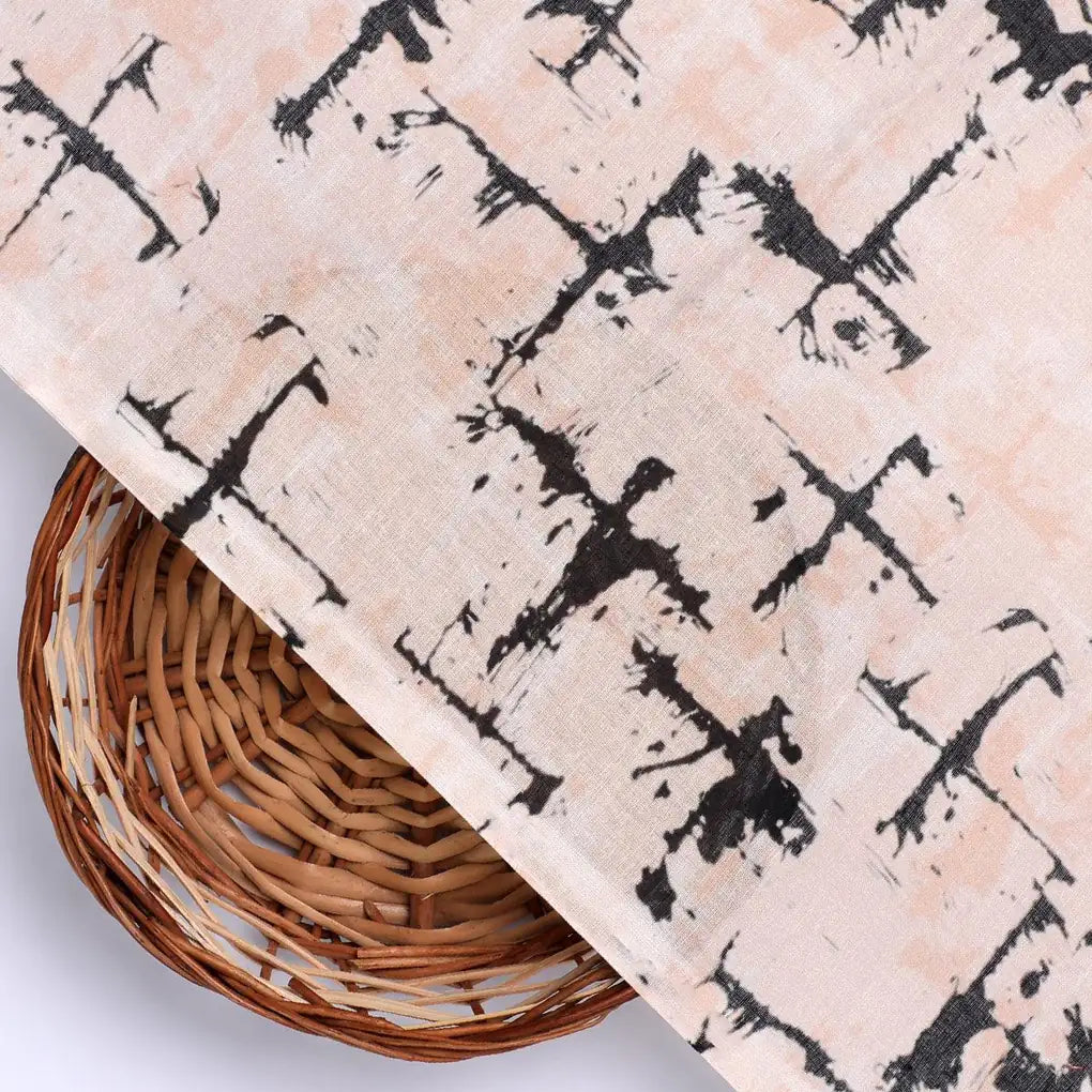 Toile Dark peach And Black Combination Digital Printed Fabric - Pure Cotton – pco 0 ta09665a 108 toile dark peach and black combination digital printed fabric pure cotton 2