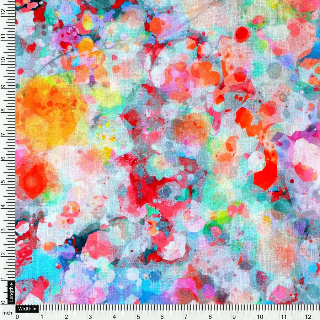 Watercolour Paint Art Of Doted Digital Printed Fabric - Pure Cotton – pco 0 ta09666 108 watercolour paint art of doted digital printed fabric pure cotton 4