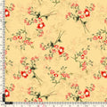 Green Garnet Leaves Red Floral Flower Digital Printed Fabric - Pure Cotton – pco 0 ta09678 108 green garnet leaves red floral flower digital printed fabric pure cotton 5