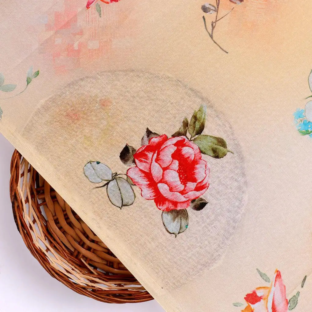 Light Yellow Floral Pure Cotton Printed Fabric Material – pco 0 ta09685 108 light yellow floral pure cotton printed fabric material 2