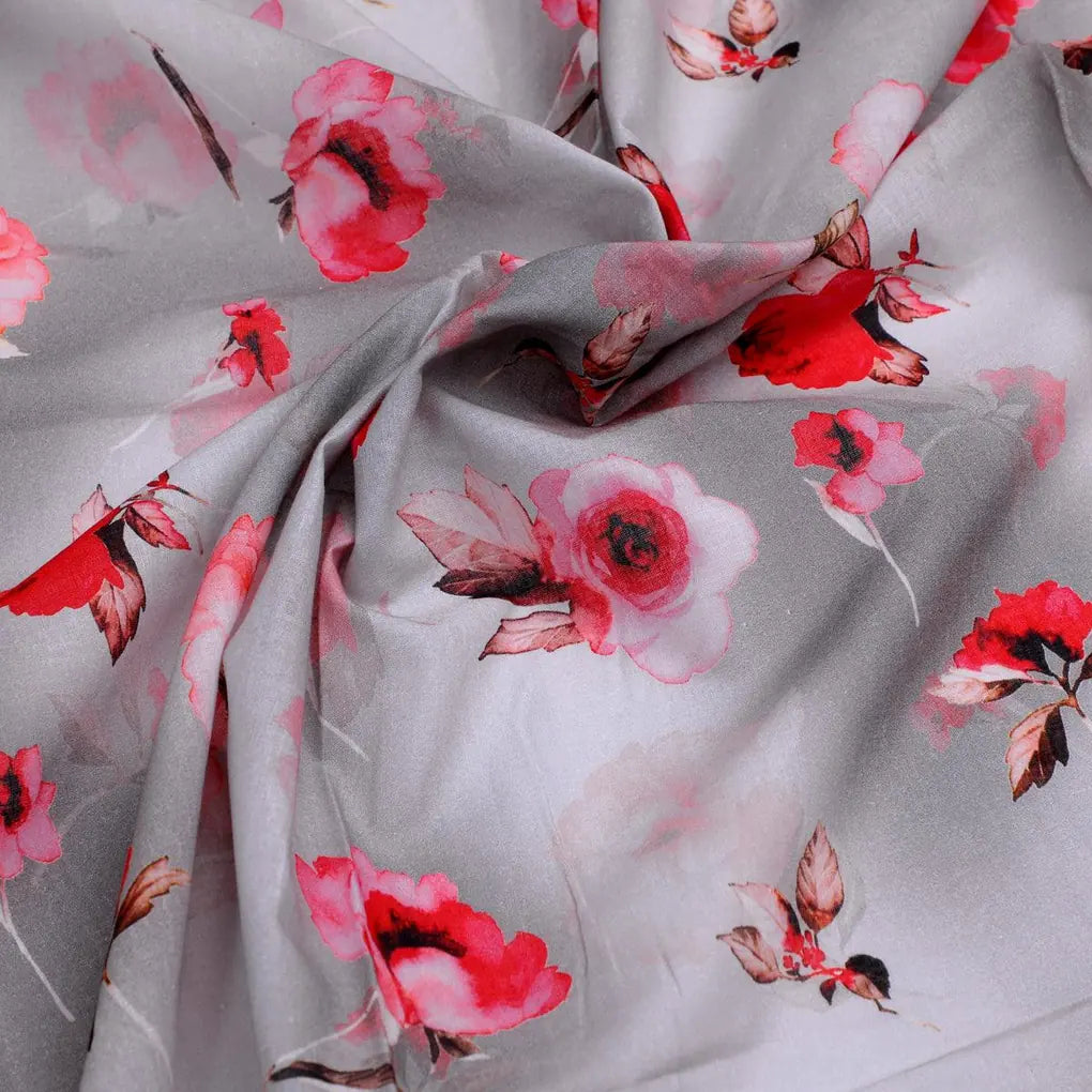 Red Floral Pure Cotton Printed Fabric Material – pco 0 ta09688 108 red floral pure cotton printed fabric material 3