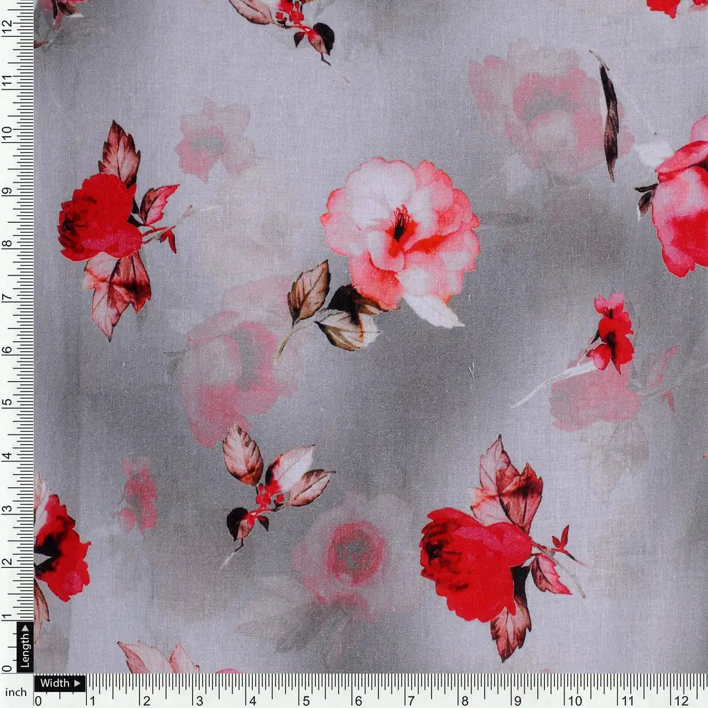 Red Floral Pure Cotton Printed Fabric Material – pco 0 ta09688 108 red floral pure cotton printed fabric material 4