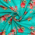 Mediumseagreen Floral Pure Cotton Printed Fabric Material – pco 0 ta09694p2 108 mediumseagreen floral pure cotton printed fabric material 1