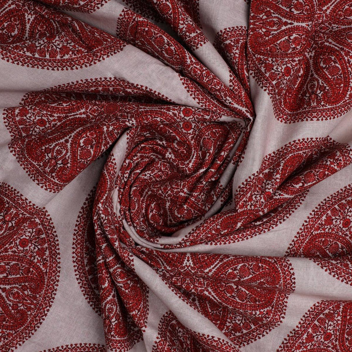 Oriental Paisley Patterns Digital Printed Fabric - Pure Cotton - FAB VOGUE Studio®