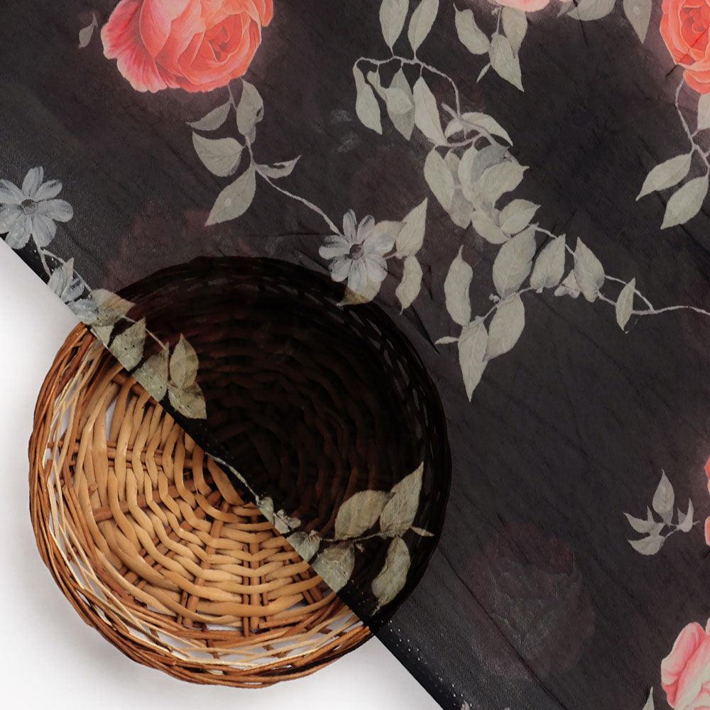 Elegant Floral Over Black Base Digital Printed Fabric – pg 0 0ta06659p1 110 elegant floral over black base digital printed fabric 2