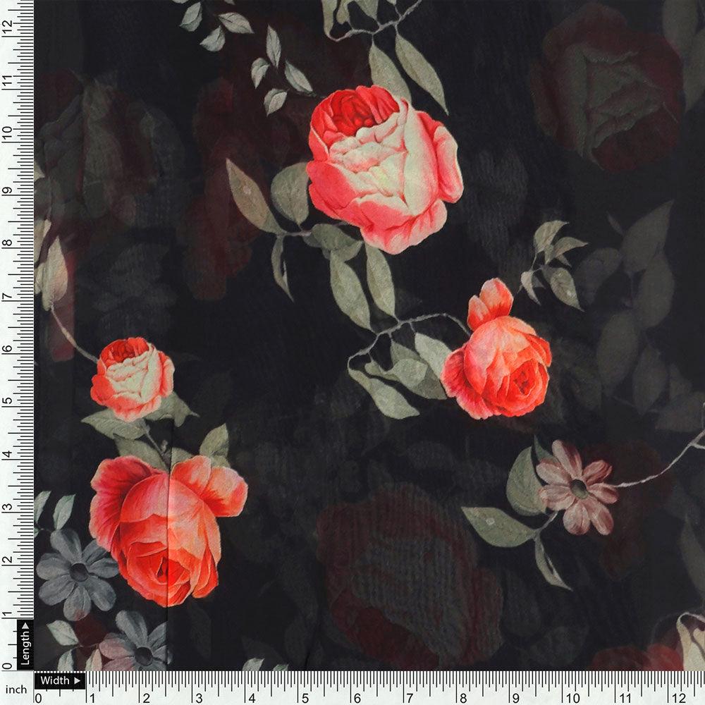 Elegant Floral Over Black Base Digital Printed Fabric – pg 0 0ta06659p1 110 elegant floral over black base digital printed fabric 4