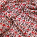 Seamless Opposite Red Flower Pattern Digital Printed Fabric - Pure Georgette – pg 0 ma01042 110 seamless opposite red flower pattern digital printed fabric pure georgette 3