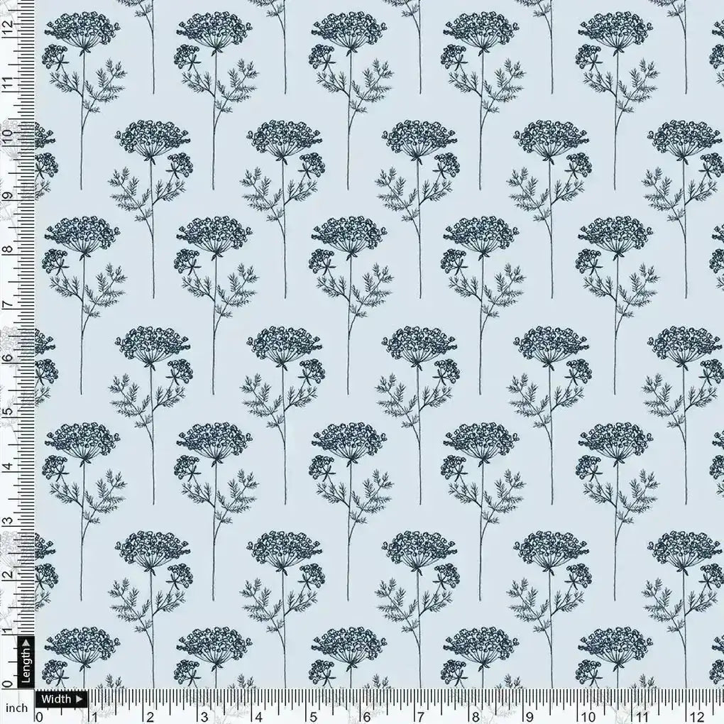 Winter Icy Flower Digital Printed Fabric  - Pure Georgette – pg 0 ma0126 110 winter icy flower digital printed fabric pure georgette 4