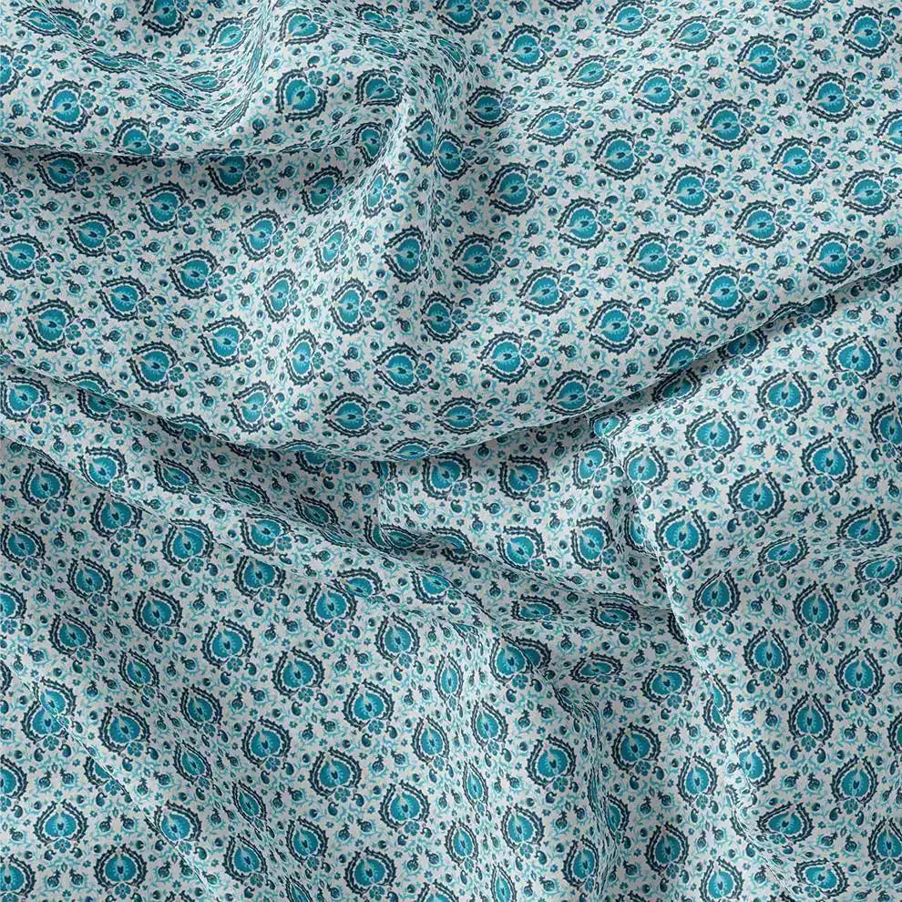 Skyblue Tiny Stylized Motif Digital Printed Fabric  - Pure Georgette – pg 0 ma012688 110 skyblue tiny stylized motif digital printed fabric pure georgette 1