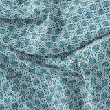 Skyblue Tiny Stylized Motif Digital Printed Fabric  - Pure Georgette – pg 0 ma012688 110 skyblue tiny stylized motif digital printed fabric pure georgette 1