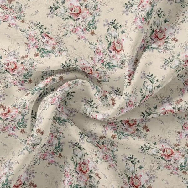 Cool Summer Carnation Flower Digital Printed Fabric - Pure Georgette – pg 0 ma012925 110 cool summer carnation flower digital printed fabric pure georgette 1