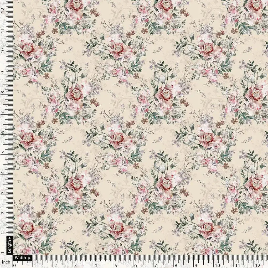 Cool Summer Carnation Flower Digital Printed Fabric - Pure Georgette – pg 0 ma012925 110 cool summer carnation flower digital printed fabric pure georgette 4