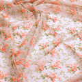 Painted Orange Flower Chintz Digital Printed Fabric  - Pure Georgette – pg 0 ma013660 110 painted orange flower chintz digital printed fabric pure georgette 3