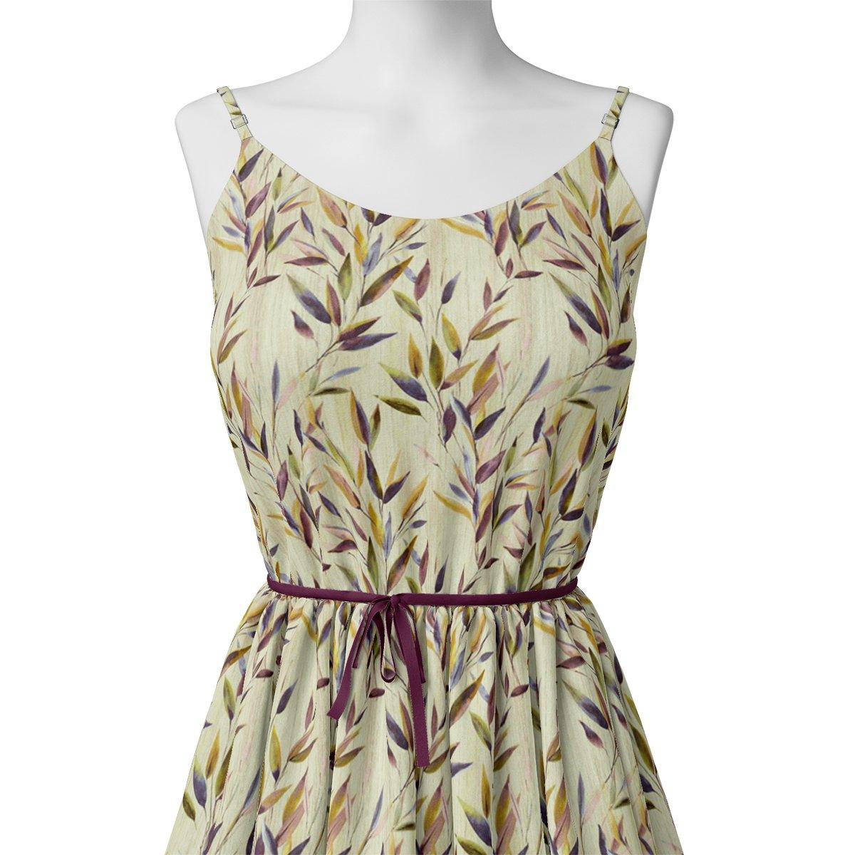 Painted Leaves Allover Digital Printed Fabric  - Pure Georgette – pg 0 ma013670 110 painted leaves allover digital printed fabric pure georgette 2