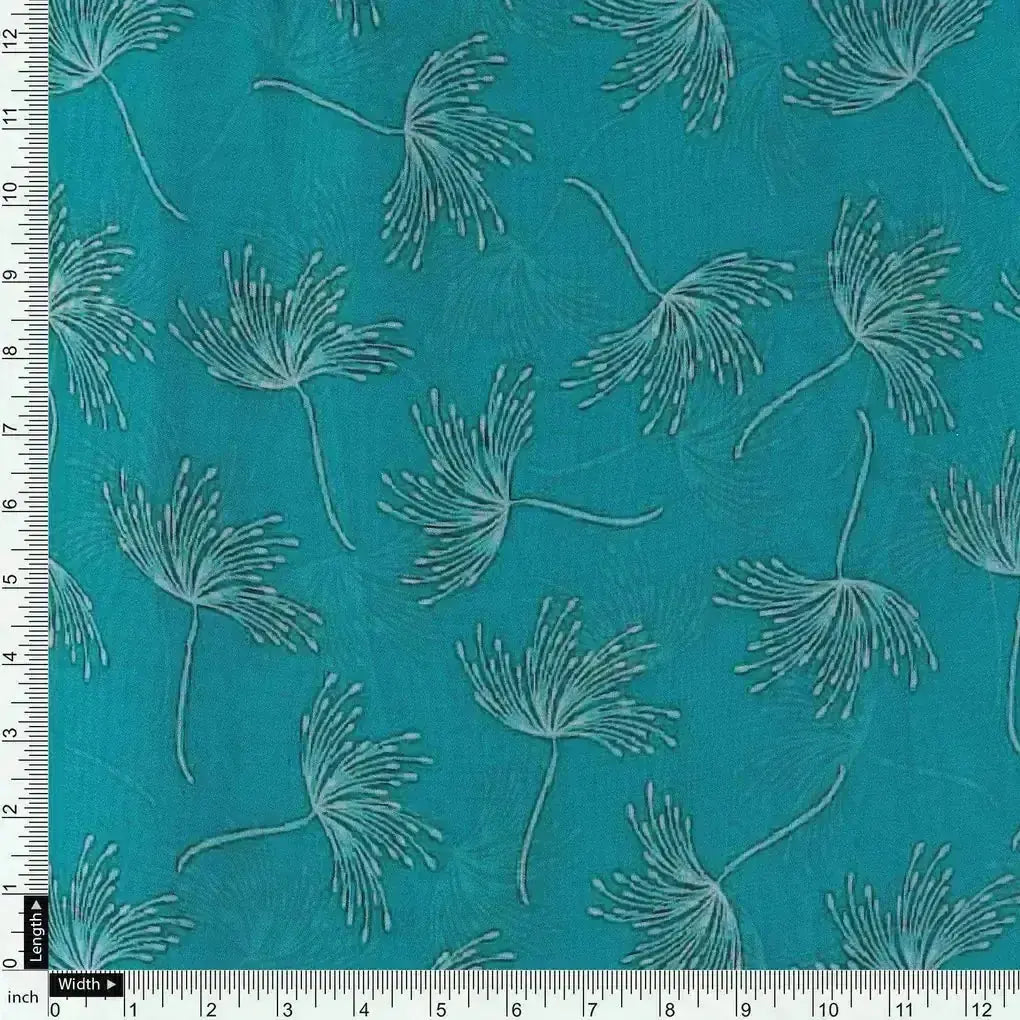 White Floating Flower Digital Printed Fabric - Pure Georgette – pg 0 ma0139 110 white floating flower digital printed fabric pure georgette 4