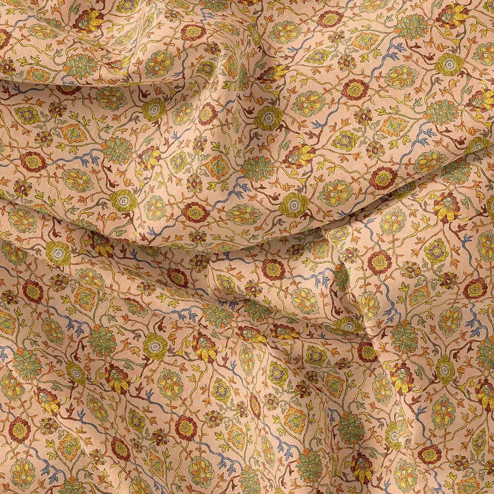 Brown Jecobean Pure Georgette Printed Fabric Material – pg 0 ma013924 110 brown jecobean pure georgette printed fabric material 4